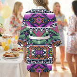 GB-NAT00071-02 Native American Women Satin Wedding Robe