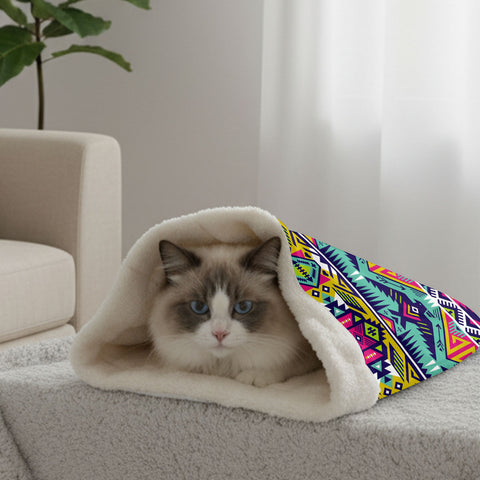 GB-NAT00071 Thunderbird Native American Double-Layer Pet Sleeping Bag