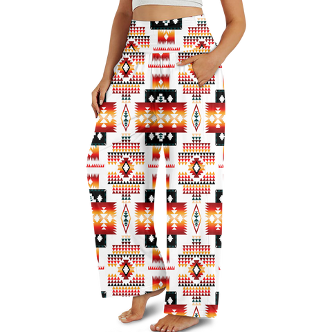 GB-NAT00075 Design Native Native Ameriacan  Women's Wide Leg Pants