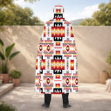 GB-NAT00075 Native American AOP Unisex Hooded Cloak for Kids and Adults
