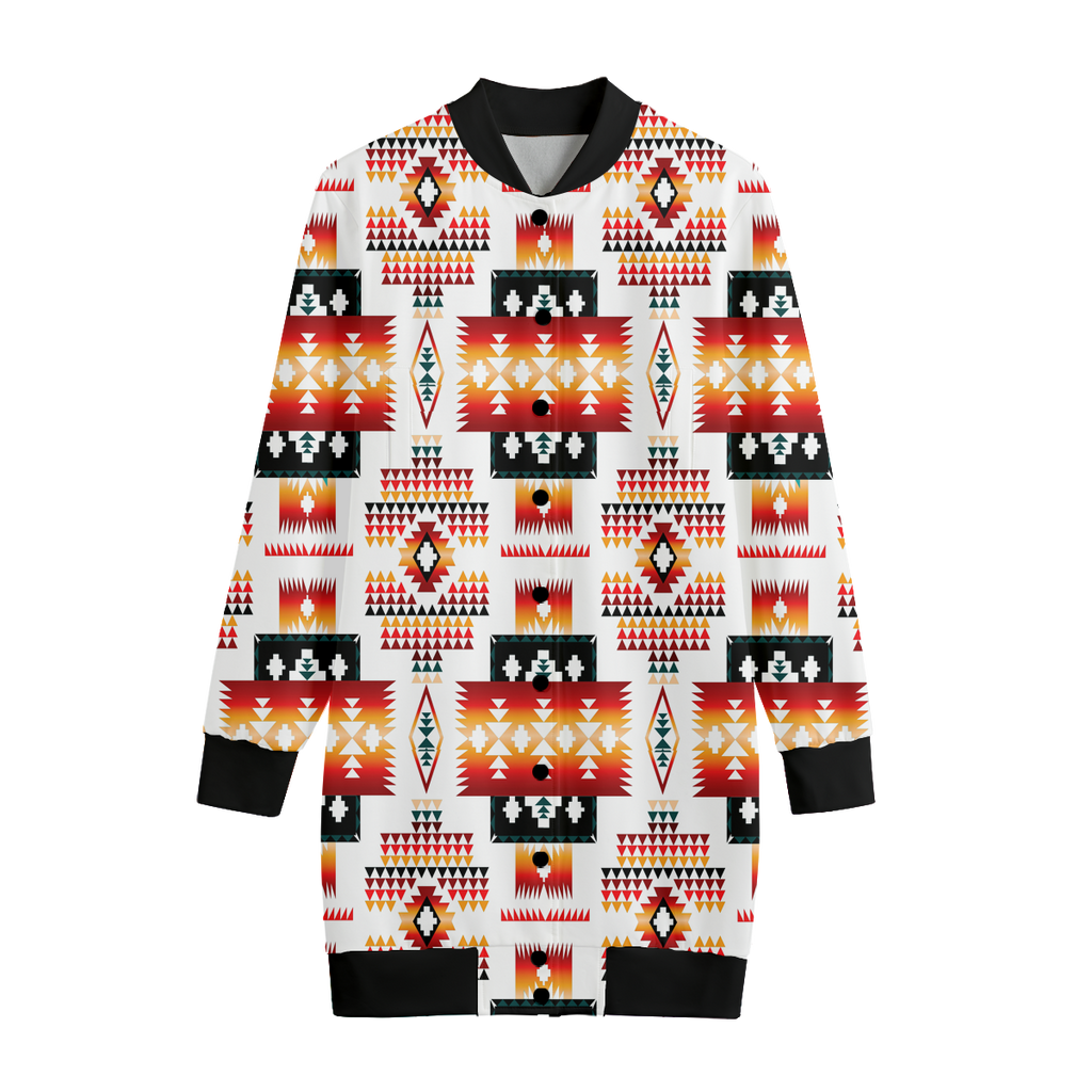 GB-NAT00075 White Tribes Natice American  Long Jerseys