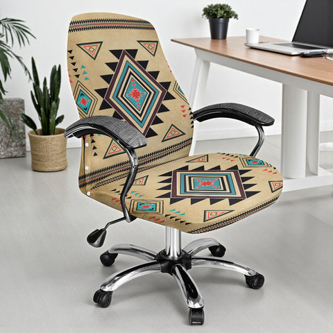 GB-NAT00076 Native American All-in-one Office Chair Cover