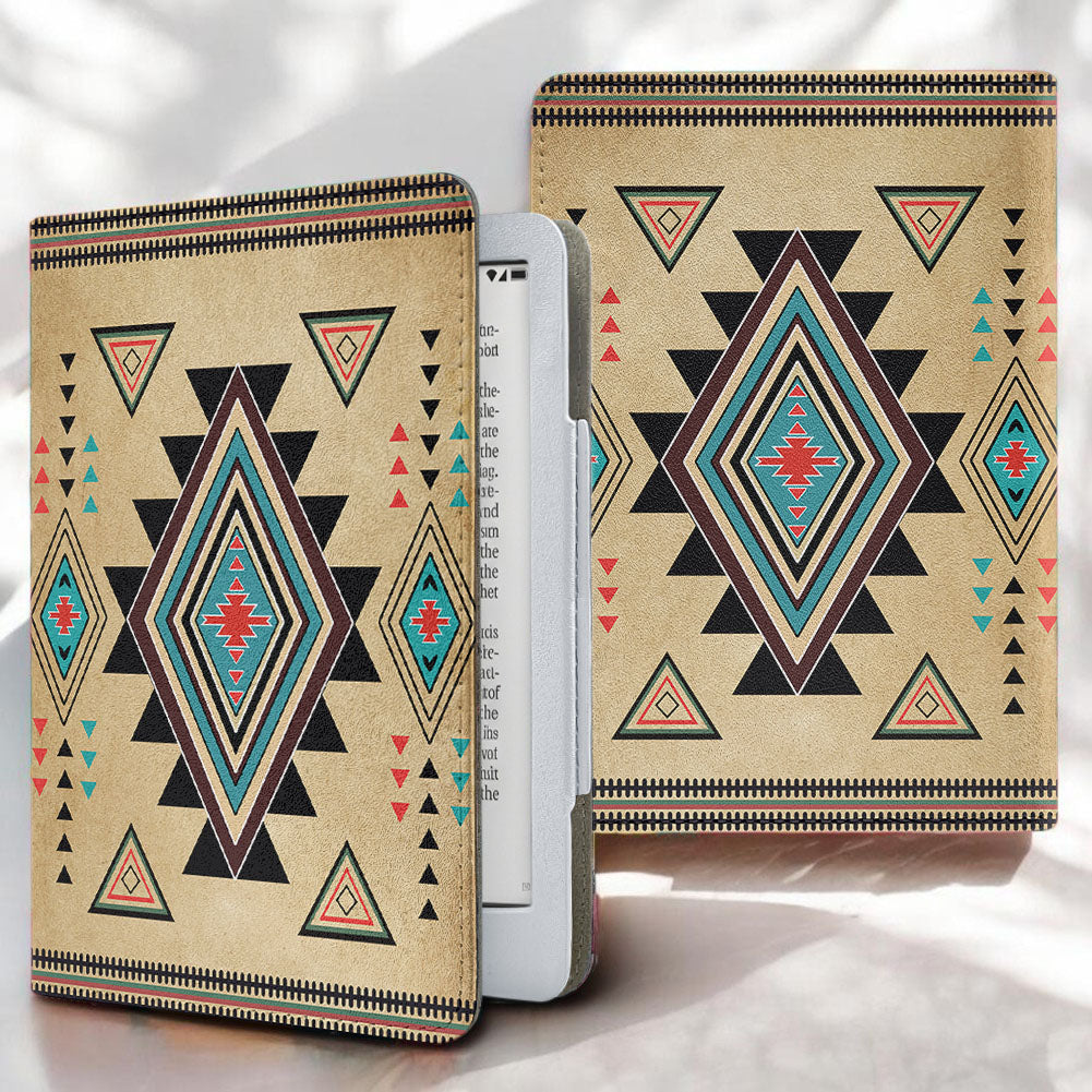 GB-NAT00076 Native American Kindle PU Leather Case
