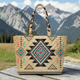 GB-NAT00076 Native American Quilted Shoulder Tote Bag