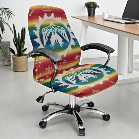 GB-NAT00077 Native American All-in-one Office Chair Cover