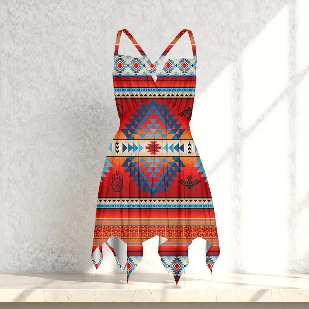 GB-NAT00087-01 Native American Women Slip Dress