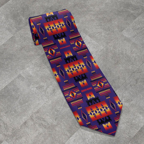 GB-NAT00090 Native American All-over Print Necktie