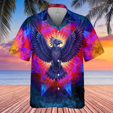 GB-NAT00097v6 Eagle Native American Hawaiian Shirt 3D