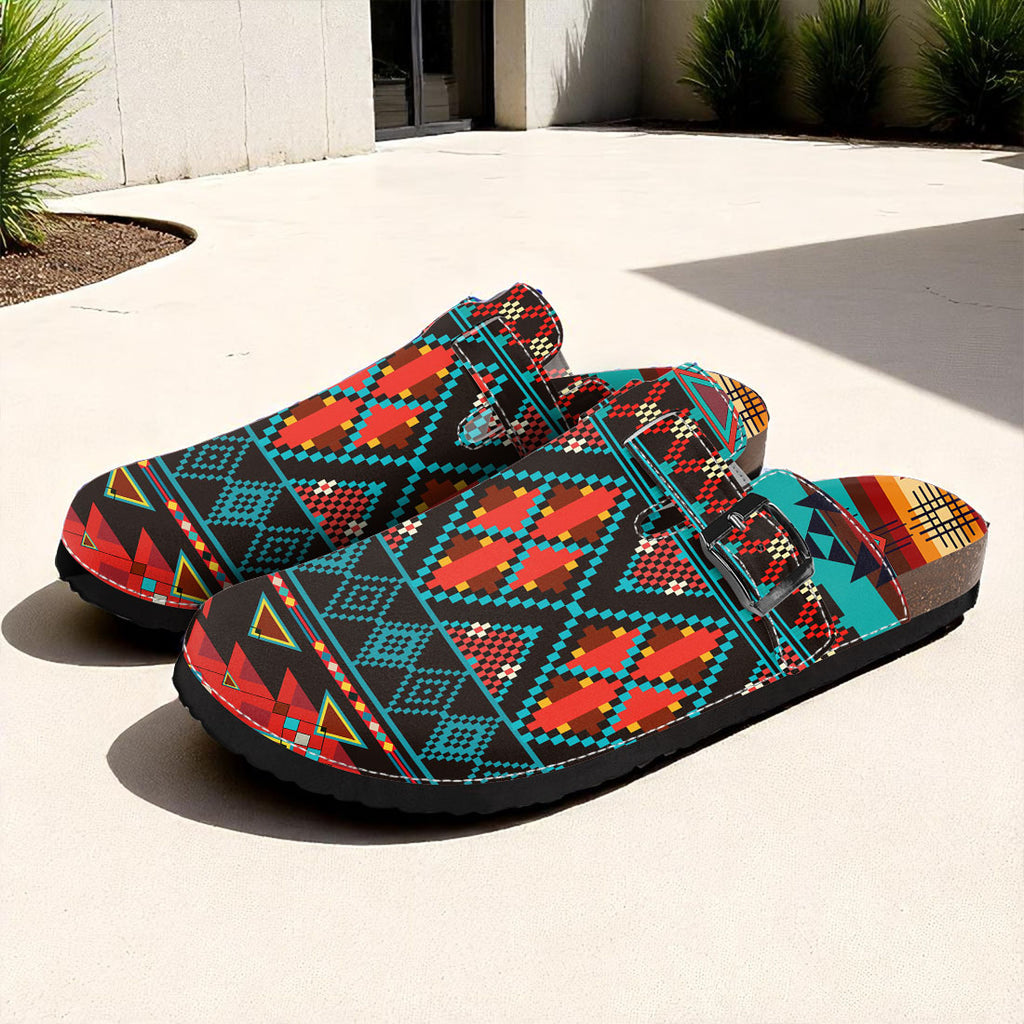 GB-NAT00112 Native American Classic Clog Sandals