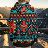 GB-NAT00112 Native American Women Knitted Hooded Jacket
