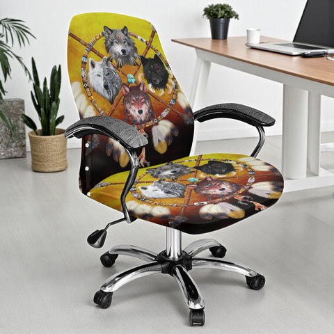 GB-NAT00120 Native American All-in-one Office Chair Cover