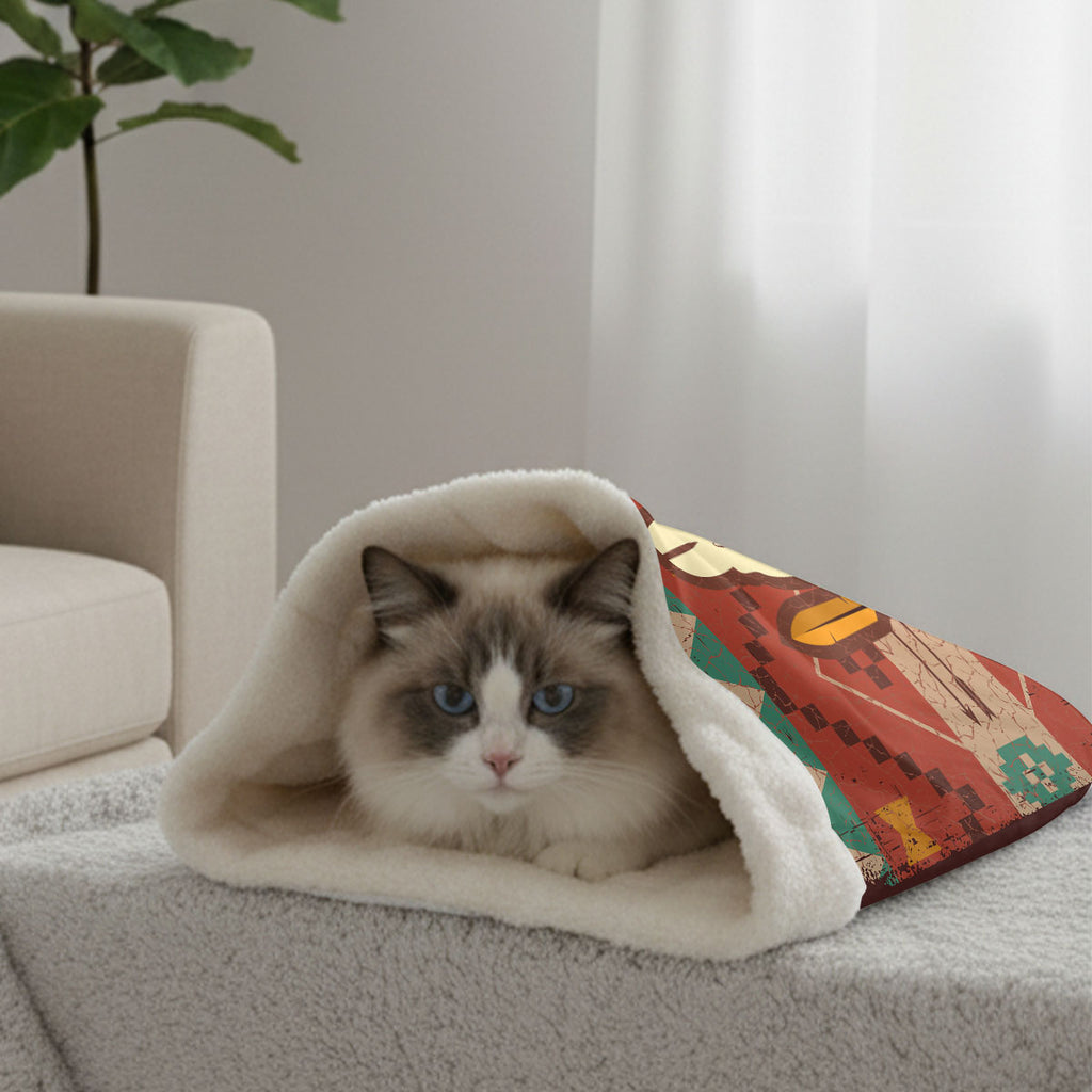 GB-NAT00135 Bison Native American Double-Layer Pet Sleeping Bag
