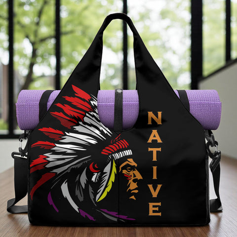 GB-NAT00137 Chief Native American Vest Gym Bag