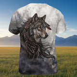 GB-NAT00143v2 Wolf Native American 3D T-shirt