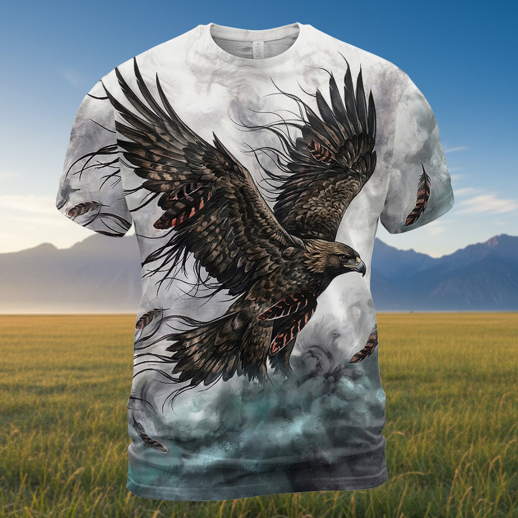 GB-NAT00143v4 Eagle Native American 3D T-shirt