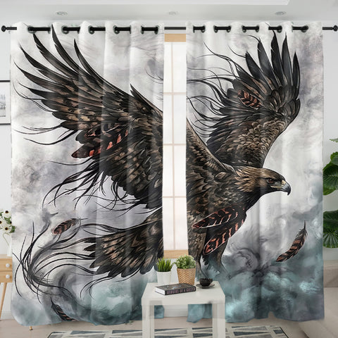 GB-NAT00143v4 Eagle Native American Living Room Curtain