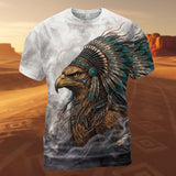 GB-NAT00143v6 Eagle Native American 3D T-shirt