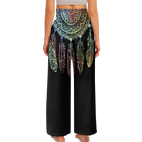 GB-NAT00151 Design Native Ameriacan  Women's Wide Leg Pants