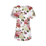 GB-NAT00195 Mama Bear Floral Native American Maternity T-shirt