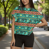 GB-NAT00231-02 Native American Women Open-Back Crossover Workout Tee