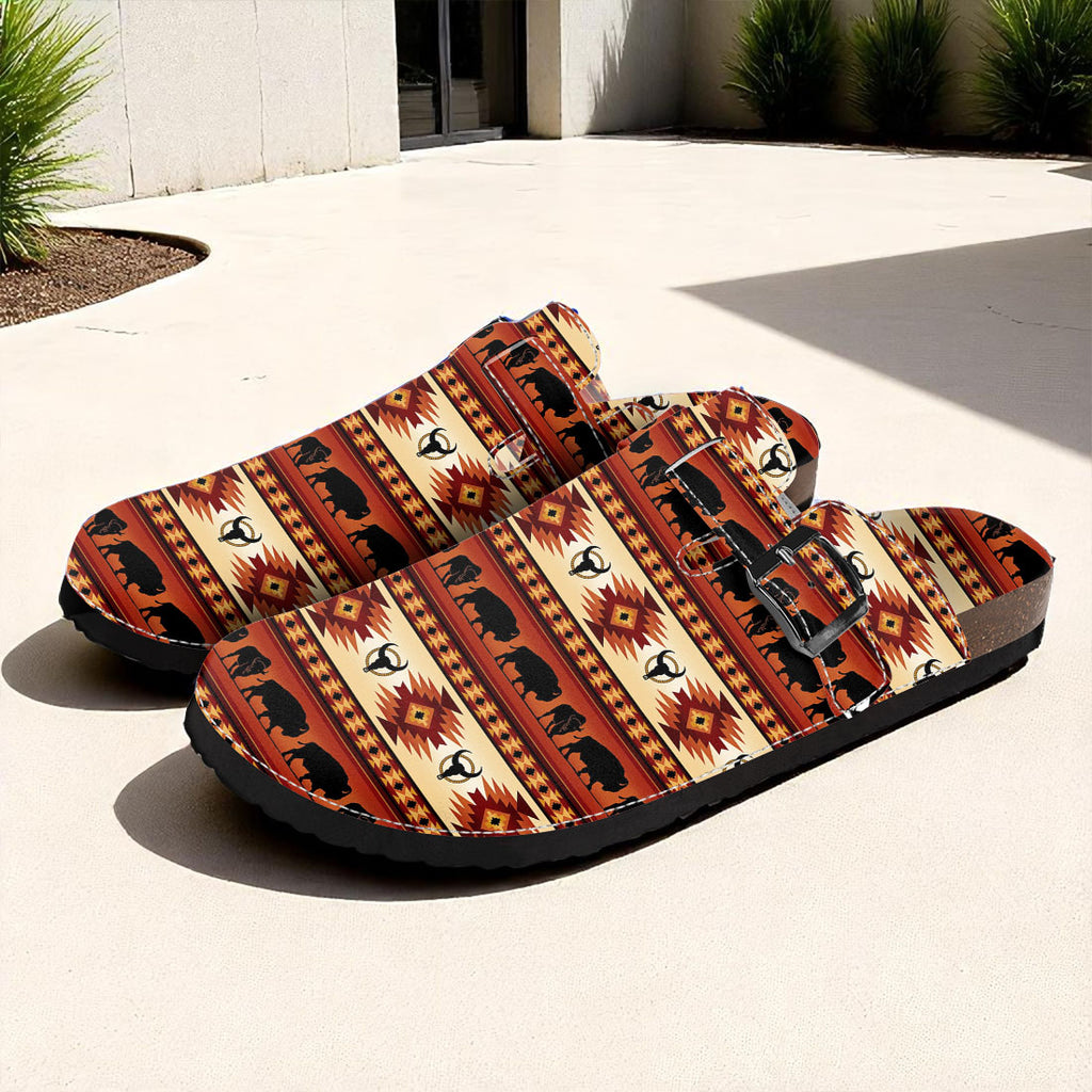GB-NAT00241 Native American Classic Clog Sandals