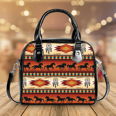 GB-NAT00245-02 Native American Handbag With Single Shoulder Strap