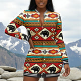 GB-NAT00274-01 Native American Jacket Dress