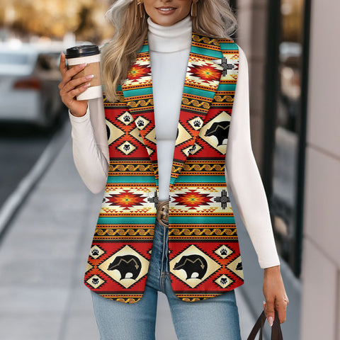 GB-NAT00274-01 Native American Loose Women Suit Vest