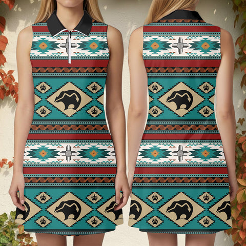 GB-NAT00274-02 Native American Women Sports Dress Set