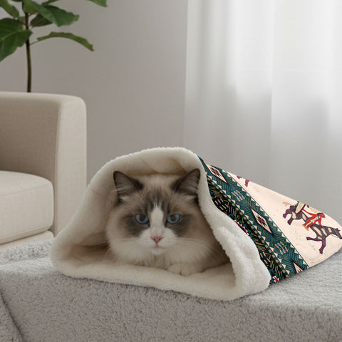 GB-NAT00284 Chief Native American Double-Layer Pet Sleeping Bag