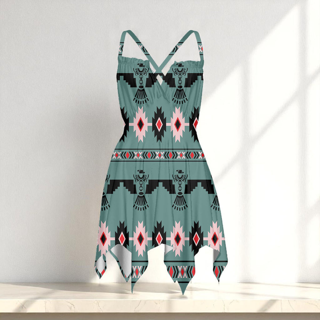 GB-NAT00312 Native American Women Slip Dress