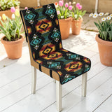 GB-NAT00321 Native American Quilted Dining Chair Slip Cover