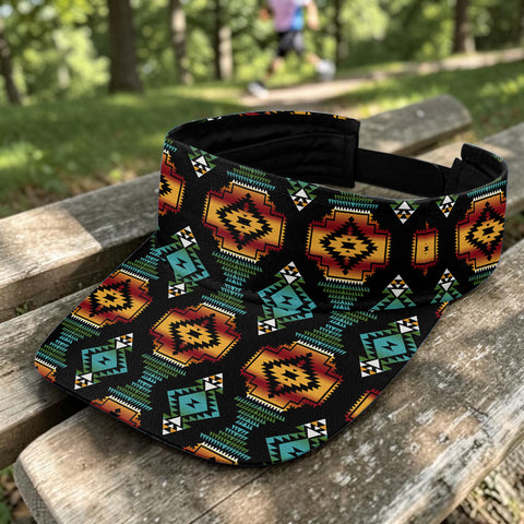 GB-NAT00321 Native American Unisex Sun Visor Cap