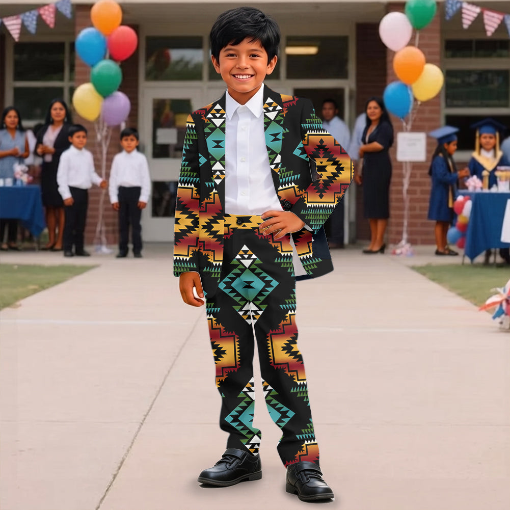 GB-NAT00321 Pattern Native American Boy's Suit