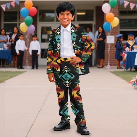 GB-NAT00321 Pattern Native American Boy's Suit