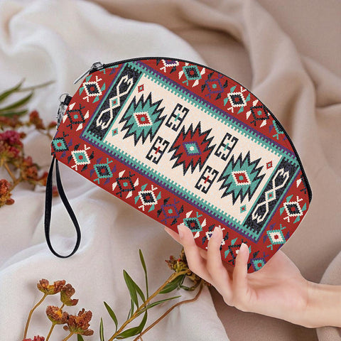 GB-NAT00370 Native American Curved Cosmetic Bags