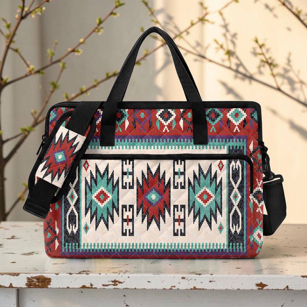 GB-NAT00370 Native American Quilted Computer Bag