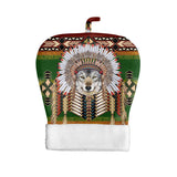 GB-NAT00374 Wolf Chief Native American Double-Layer Pet Sleeping Bag
