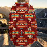 GB-NAT00402-02 Native American Women Knitted Hooded Jacket