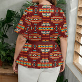GB-NAT00402-02 Native American Women Wrap Blouse