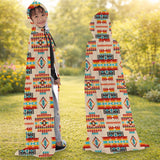 GB-NAT00402-03 Native American AOP Unisex Hooded Cloak for Kids and Adults