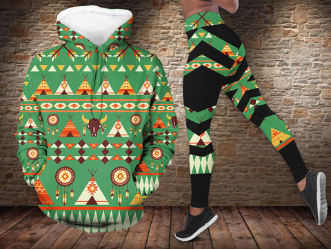 GB-NAT00426 Native American Hoodie Leggings Set