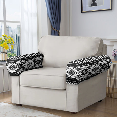 GB-NAT00441 Native American 2PCS Sofa Armrest Covers with Buttons