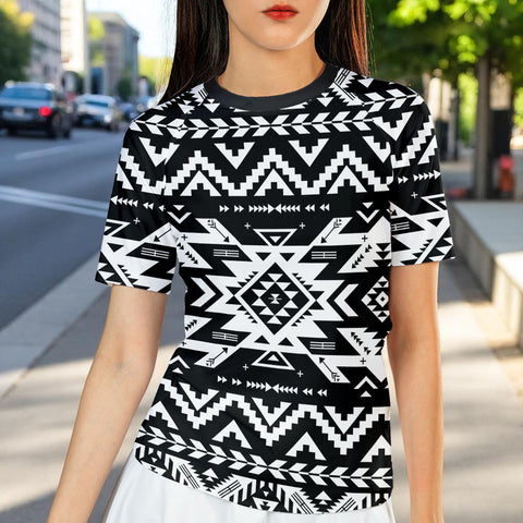 GB-NAT00441 Native American Women Short-sleeve Rash Guard