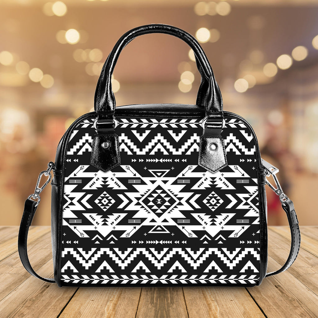 GB-NAT00441 Pattern Native American Handbag With Single Shoulder Strap