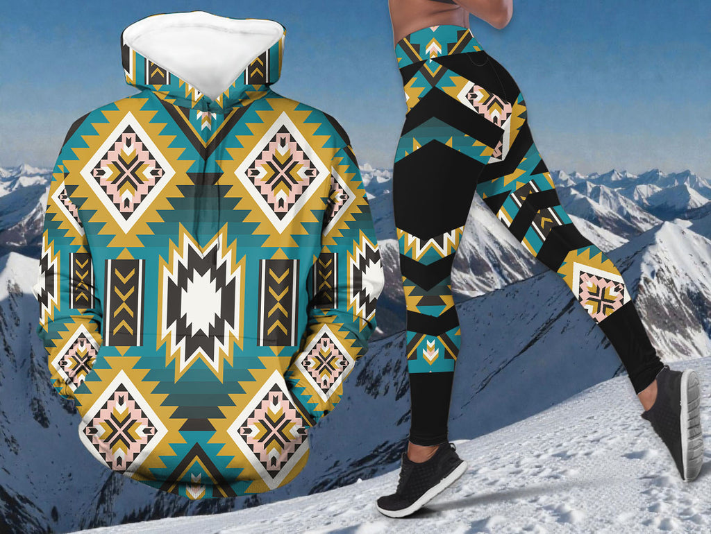 GB-NAT00517 Native American Hoodie Leggings Set
