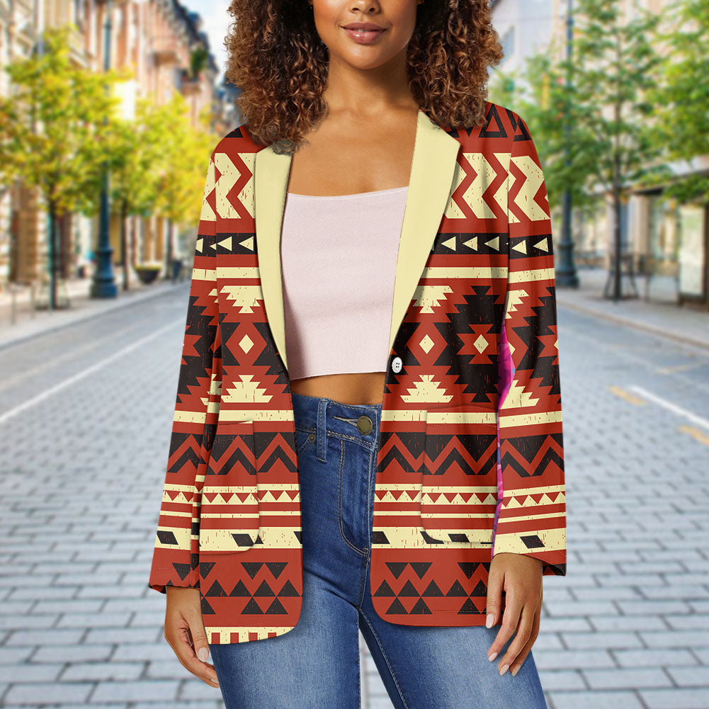 GB-NAT00521 Native American Ladies Casual Blazer