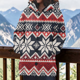 GB-NAT00527 Native American Women Knitted Hooded Jacket