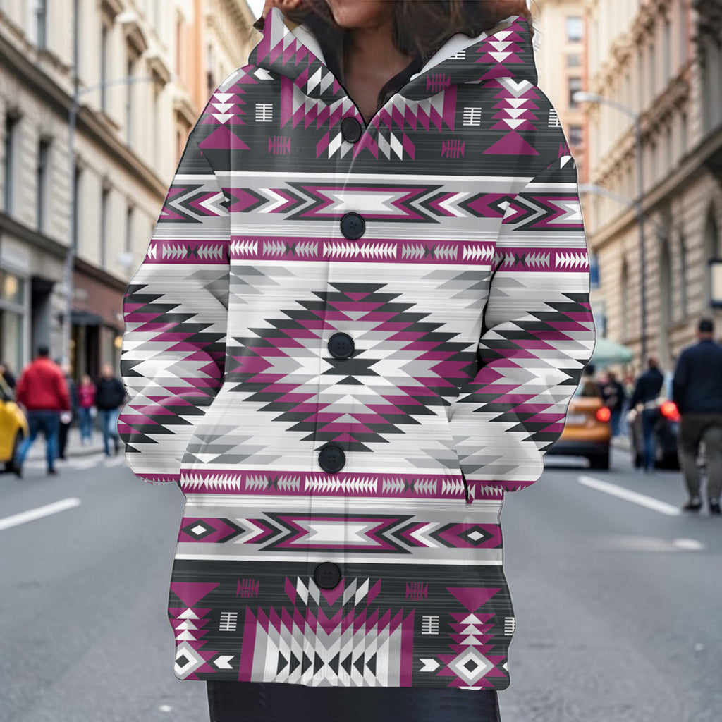 GB-NAT00528-02 Native American Women Knitted Hooded Jacket