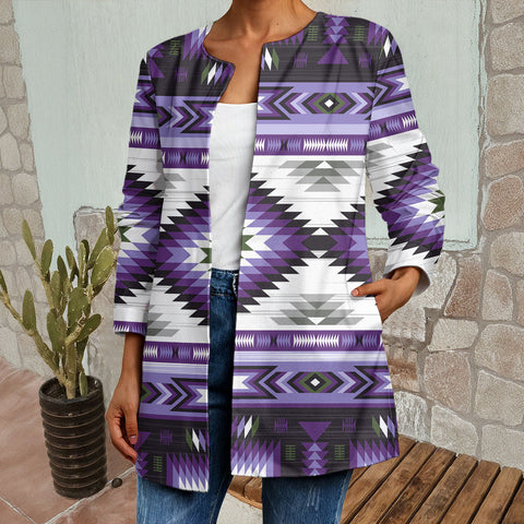 GB-NAT00528-03 Native American Women Faux Sweater Cardigan